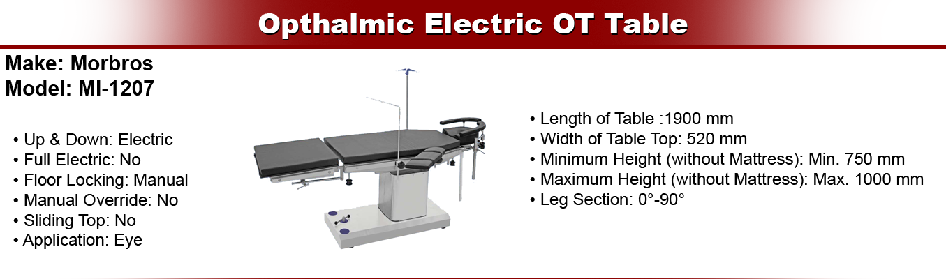 OT Table 1207